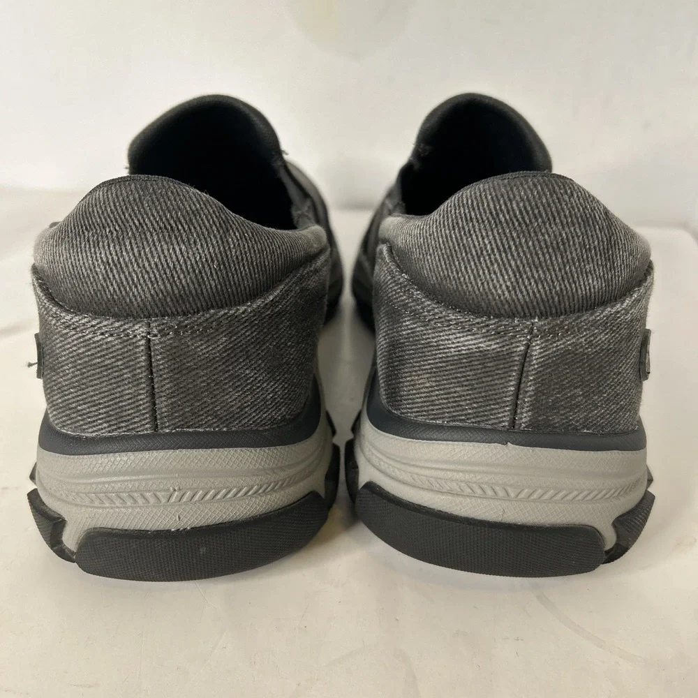 SKECHERS Men's Sz. 11.5  Gray Relax Fit Respected-Fallston‎ Slip-on NWOB
